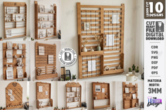 Desktop Book and Photo Organizer Laser Cut | Wall Decor |CNC Product Image 1