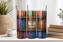 Books are Magical 20oz Tumbler Sublimation PNG Product Image 1
