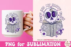 Books Are My Happy Place PNG, Book lover sublimation Product Image 2