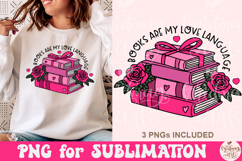 Books Are My Love Language PNG Product Image 1