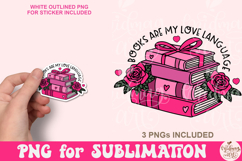 Books Are My Love Language PNG Product Image 2