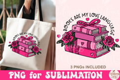 Books Are My Love Language PNG Product Image 5