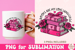 Books Are My Love Language PNG Product Image 4