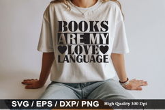 Reading SVG Design - Books Are My Love Language Product Image 3