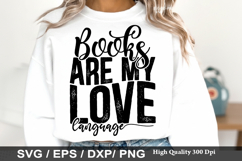 Books Are My Love Language - Reading SVG Design Product Image 1