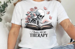 Books Are My Therapy Sublimation PNG Product Image 4