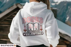 Books Are My Valentine SVG PNG Product Image 3
