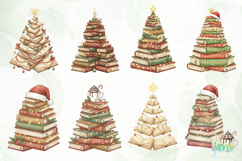 Books Christmas Tree Clipart Sublimation Product Image 6