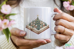 Books Christmas Tree Clipart Sublimation Product Image 3