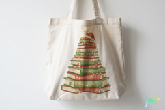 Books Christmas Tree Clipart Sublimation Product Image 4