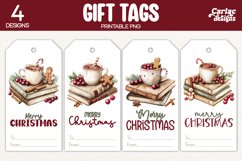 books gift tags
