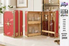 Books Home Decor Laser Cut | Mini Bar | Storage Box | CNC Product Image 1