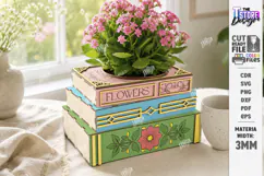 Books Home Decor Laser Cut | Pot Holder| Home Decor | CNC Product Image 1