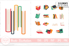 Book Illustration Clipart Bundle Product Image 1