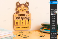 Kids Book Reading Tracker Laser Cut | Book Reading Progress Product Image 1