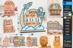 Kids Book Reading Tracker Laser Cut Bundle |Reading Progress Product Image 1