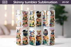 Animal Books Tumbler | Book Lover Tumbler Product Image 1