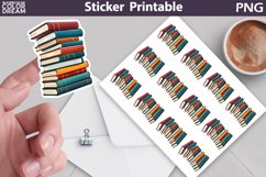 Books Sticker Printable | Teacher Sticker Product Image 1