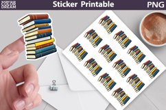 Books Sticker Printable | Teacher Sticker Product Image 1