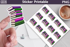 Books Sticker Printable | Teacher Sticker Product Image 1