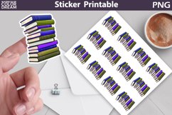 Books Sticker Printable | Teacher Sticker Product Image 1