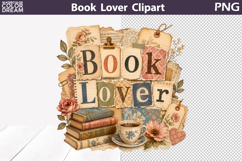 Book Lover Clipart | Cozy Reading PNG Product Image 1