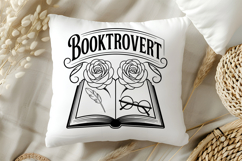 Booktrovert SVG, Book Lover SVG, Reading SVG Product Image 5
