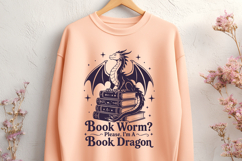 Book Dragon SVG - Im A Book Dragon - Funny Bookworm Quote Product Image 3