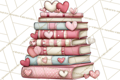 Valentine Reader Worm Clipart, Cute Bookworm Valentine Art Product Image 2