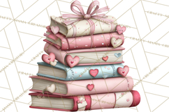 Valentine Reader Worm Clipart, Cute Bookworm Valentine Art Product Image 5