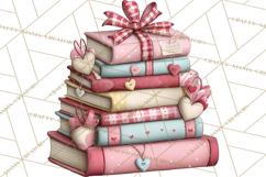 Valentine Reader Worm Clipart, Cute Bookworm Valentine Art Product Image 3