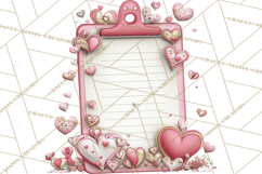 Valentine Reader Worm Clipart, Cute Bookworm Valentine Art Product Image 3