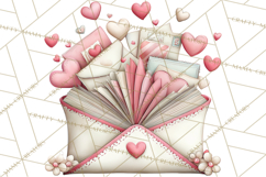 Valentine Reader Worm Clipart, Cute Bookworm Valentine Art Product Image 3