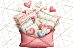 Valentine Reader Worm Clipart, Cute Bookworm Valentine Art Product Image 4
