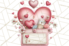 Valentine Reader Worm Clipart, Cute Bookworm Valentine Art Product Image 2