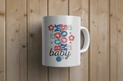 Boom Boom Baby 4th of July Retro Design, Holiday T-shirt Product Image 4