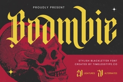 Boombie - Stylish Blackletter Font Product Image 1