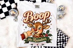 Boop the Reindeer PNG ,Vintage Christmas Sublimation Design Product Image 2