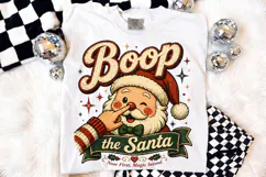Boop the Santa PNG, Vintage Christmas Sublimation Design Product Image 2