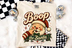 Boop the Santa PNG, Vintage Christmas Sublimation Design Product Image 4