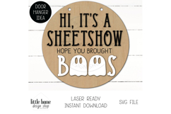 Hope You Bought Boos Door Sign, Cute Halloween Ghost Sign Product Image 1
