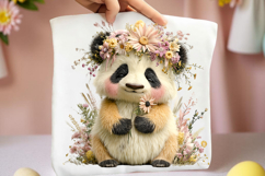 Whimsical Easter Panda Clipart Product Image 2