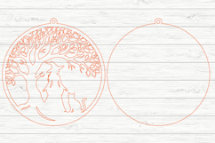 Halloween Witch Tree &amp; Cat Laser Cut SVG Product Image 3
