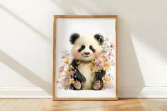 Whimsical Easter Panda Clipart Product Image 3