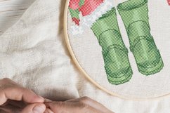 Christmas Welly Family Print cross stitch pattern PDF Product Image 3