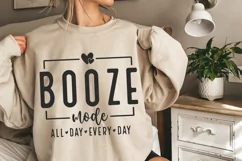 Booze Mode SVG PNG, Funny Drinking Svg, Alcohol Svg, Wine Product Image 2