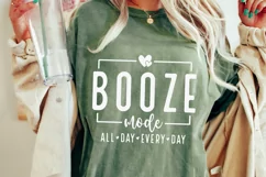 Booze Mode SVG PNG, Funny Drinking Svg, Alcohol Svg, Wine Product Image 1