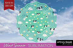 Border Collie Dog Wind Spinner Sublimation PNG Cute Chibi Product Image 1