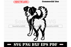 Border Collie Dog Butt SVG PNG DXF EPS PDF Product Image 1