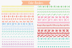 Color Seamless Borders | Hand Drawn Divider | Brushes Product Image 2